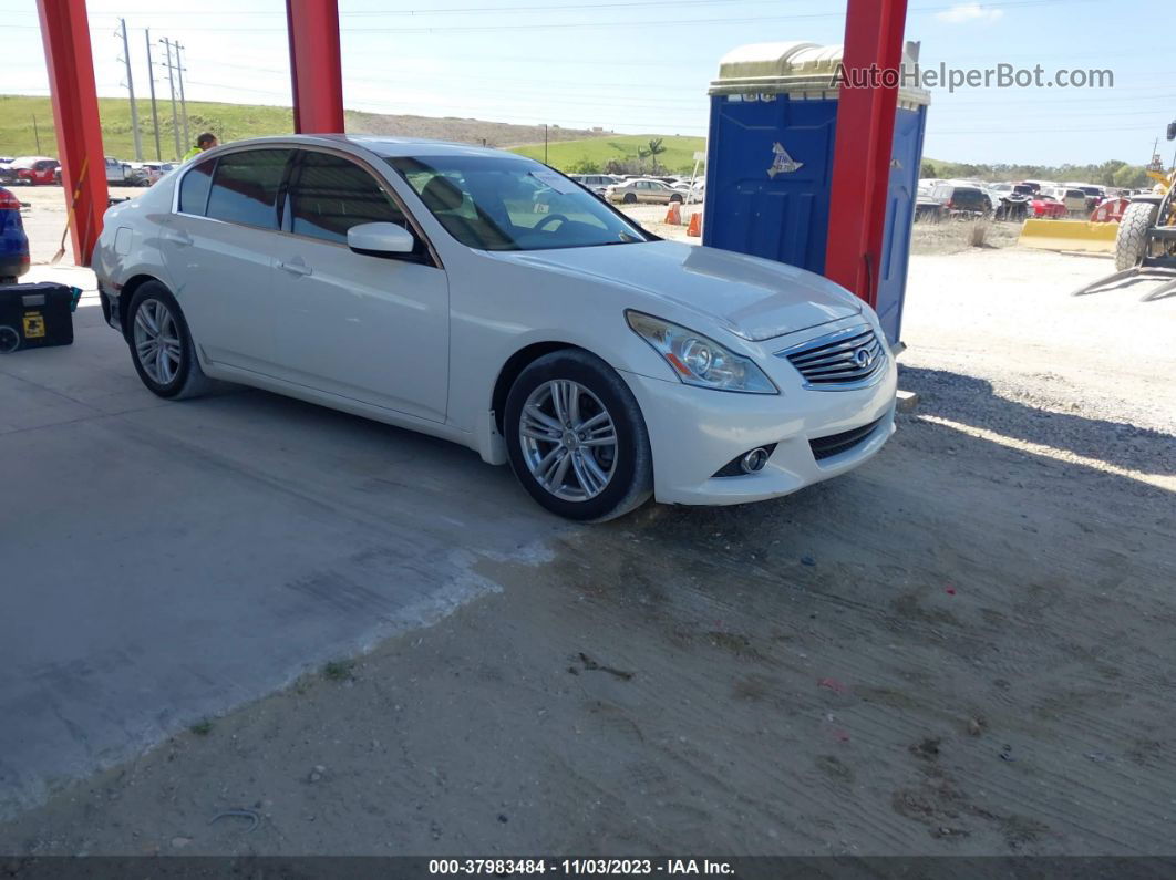 2011 Infiniti G37 Journey White vin: JN1CV6AP7BM300985