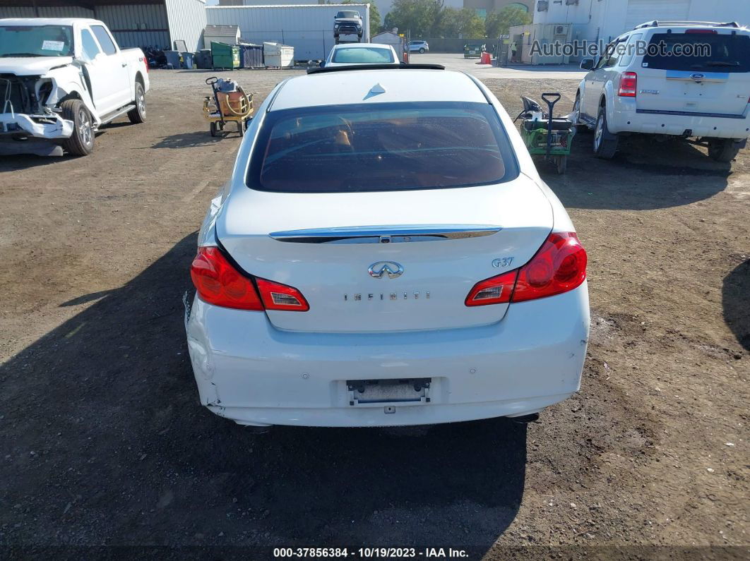 2011 Infiniti G37 Sedan Journey White vin: JN1CV6AP7BM301702