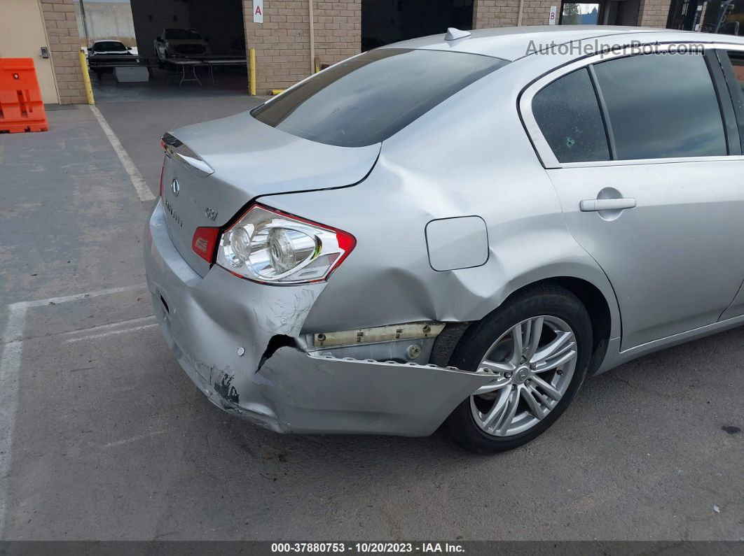 2011 Infiniti G37 Sedan Journey Silver vin: JN1CV6APXBM504406