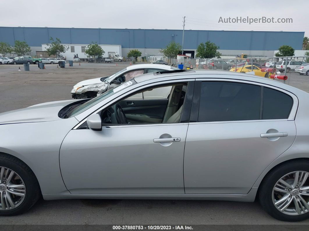 2011 Infiniti G37 Sedan Journey Silver vin: JN1CV6APXBM504406