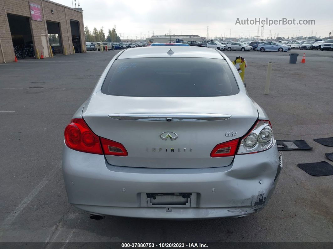 2011 Infiniti G37 Sedan Journey Silver vin: JN1CV6APXBM504406