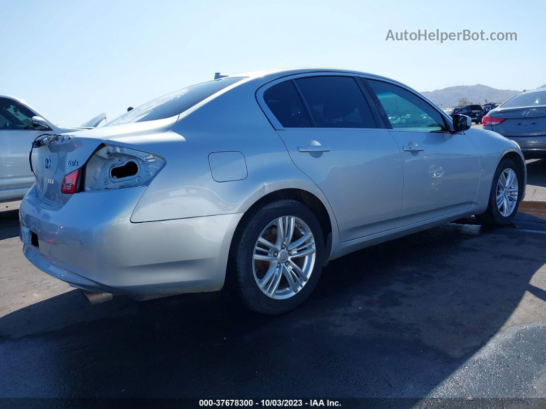 2011 Infiniti G37 Sedan X Silver vin: JN1CV6AR0BM406910