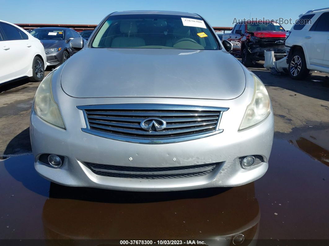 2011 Infiniti G37 Sedan X Silver vin: JN1CV6AR0BM406910