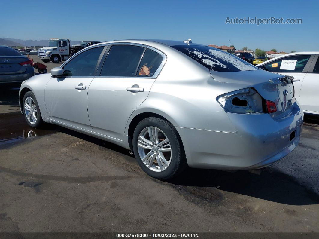 2011 Infiniti G37 Sedan X Silver vin: JN1CV6AR0BM406910