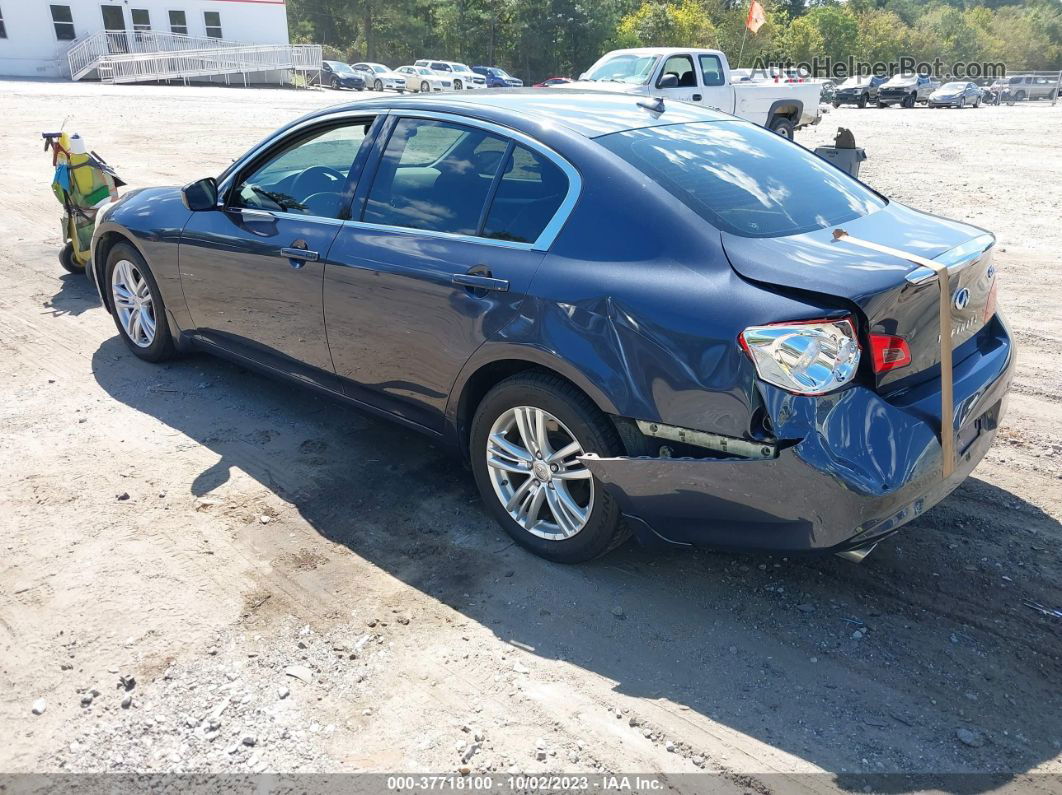 2011 Infiniti G37 Sedan X Blue vin: JN1CV6AR2BM355748