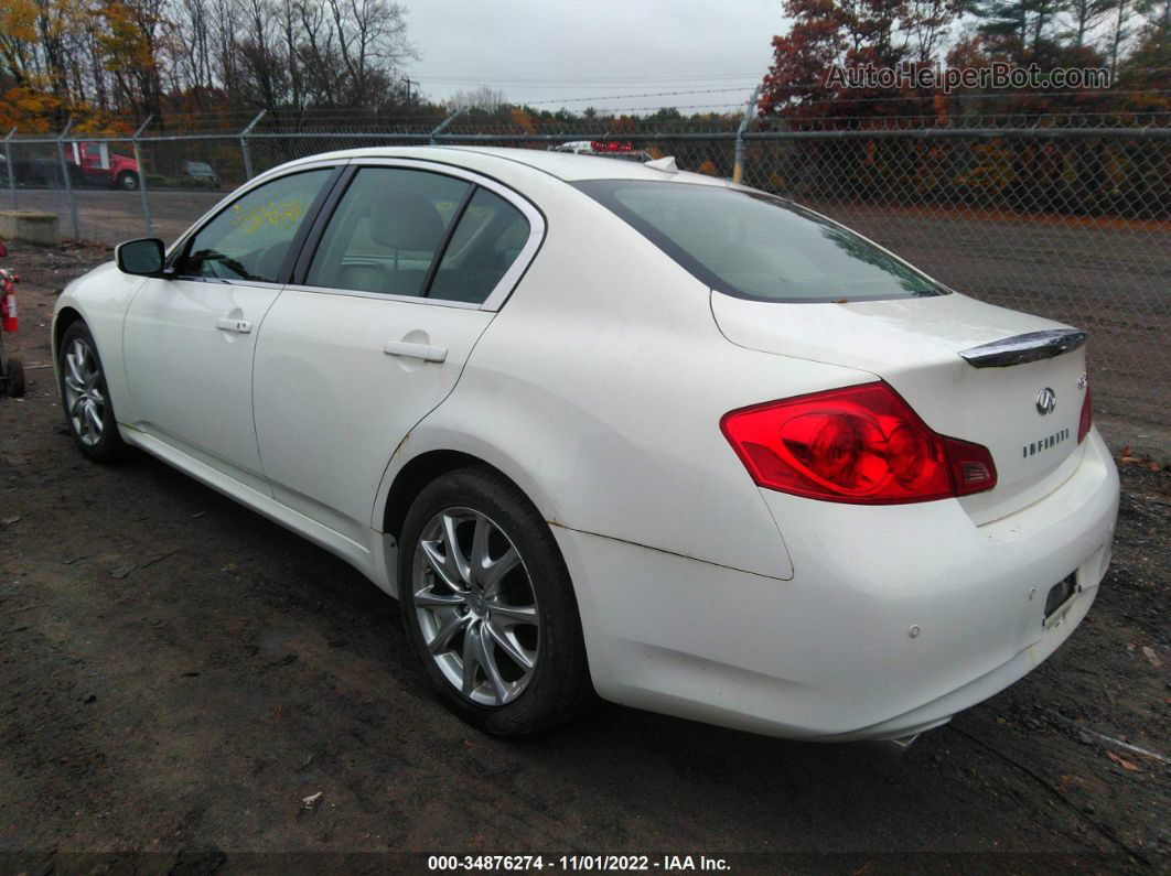 2011 Infiniti G37 Sedan X White vin: JN1CV6AR4BM353984