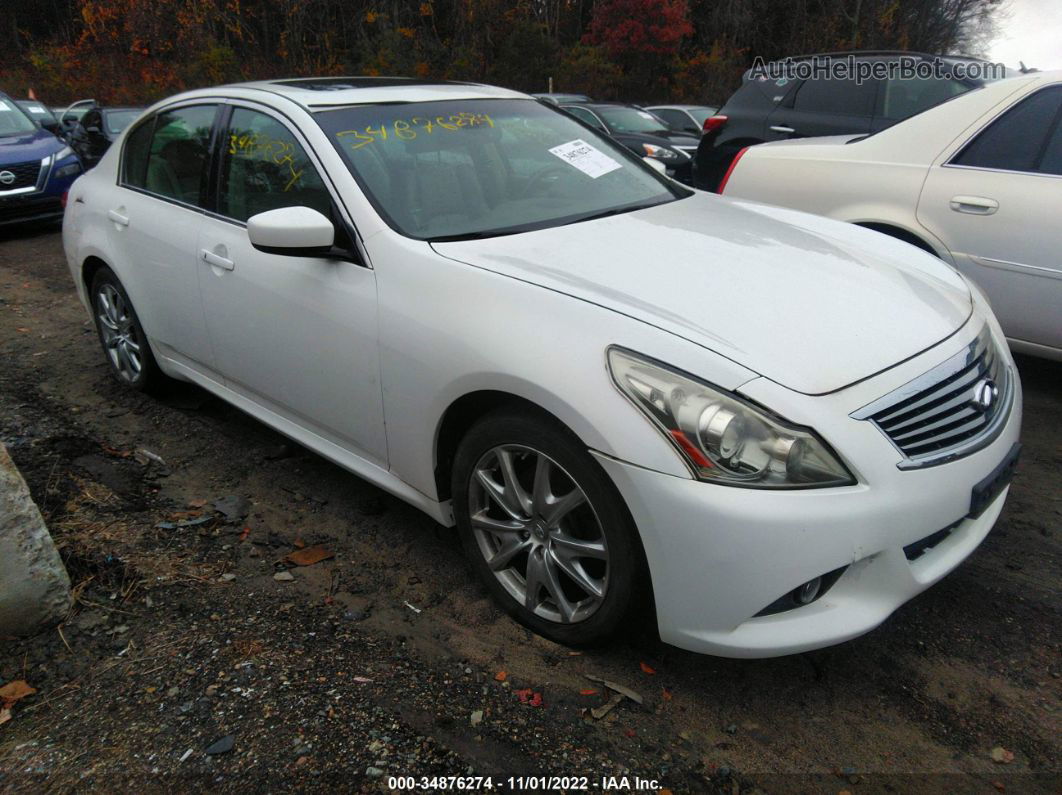 2011 Infiniti G37 Sedan X White vin: JN1CV6AR4BM353984