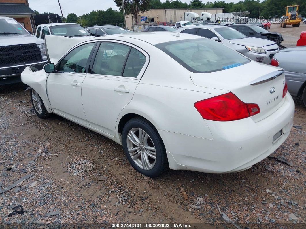 2011 Infiniti G37 Sedan X White vin: JN1CV6AR6BM409410