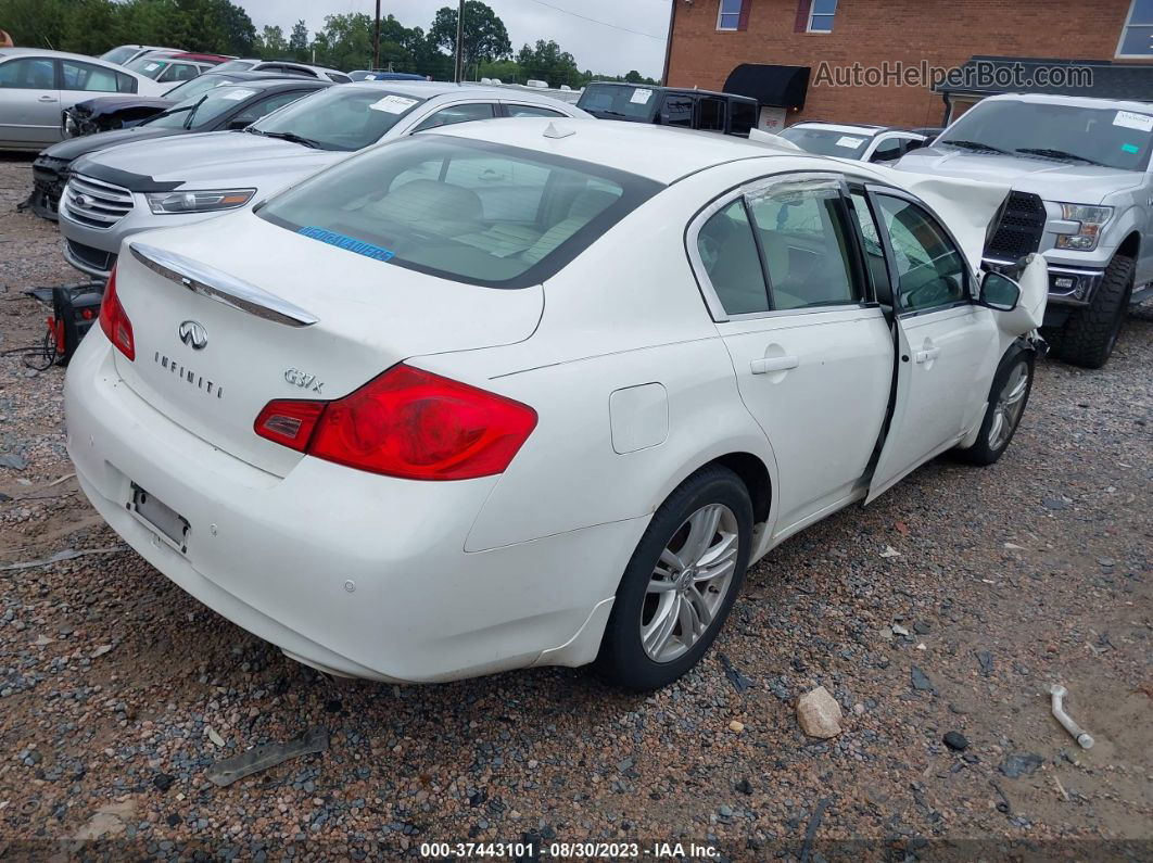 2011 Infiniti G37 Sedan X White vin: JN1CV6AR6BM409410