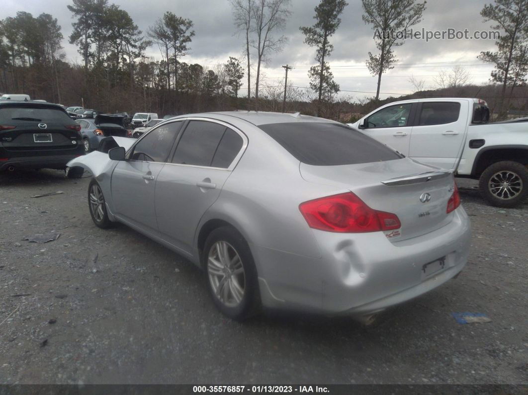 2011 Infiniti G37 Sedan X Silver vin: JN1CV6AR9BM356668