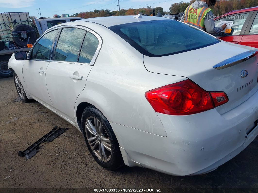 2011 Infiniti G37 Sedan X White vin: JN1CV6AR9BM407263