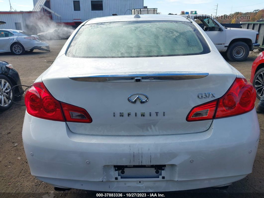 2011 Infiniti G37 Sedan X Белый vin: JN1CV6AR9BM407263