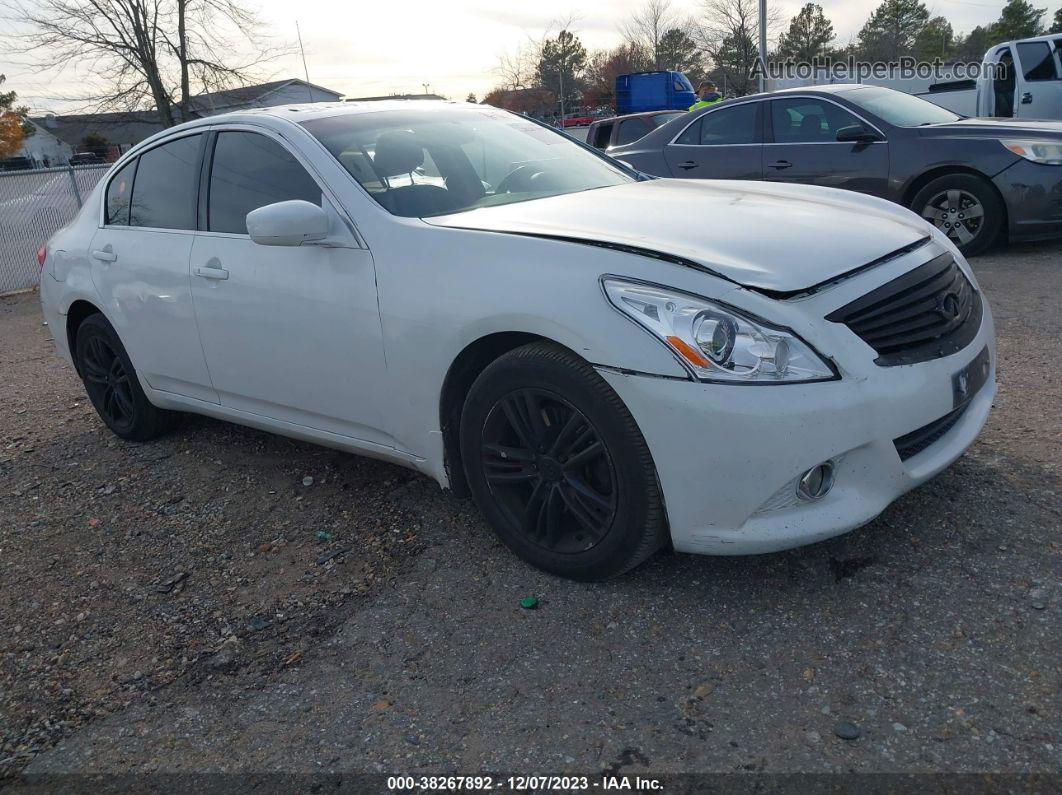 2011 Infiniti G37 X White vin: JN1CV6ARXBM351382