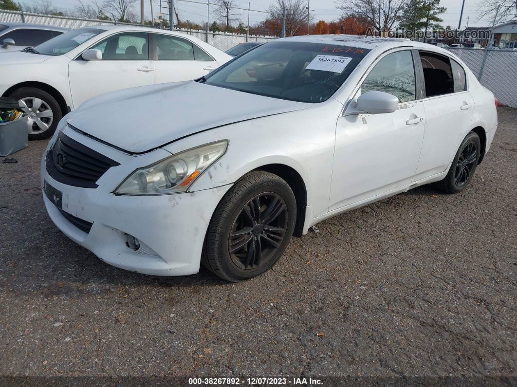 2011 Infiniti G37 X White vin: JN1CV6ARXBM351382