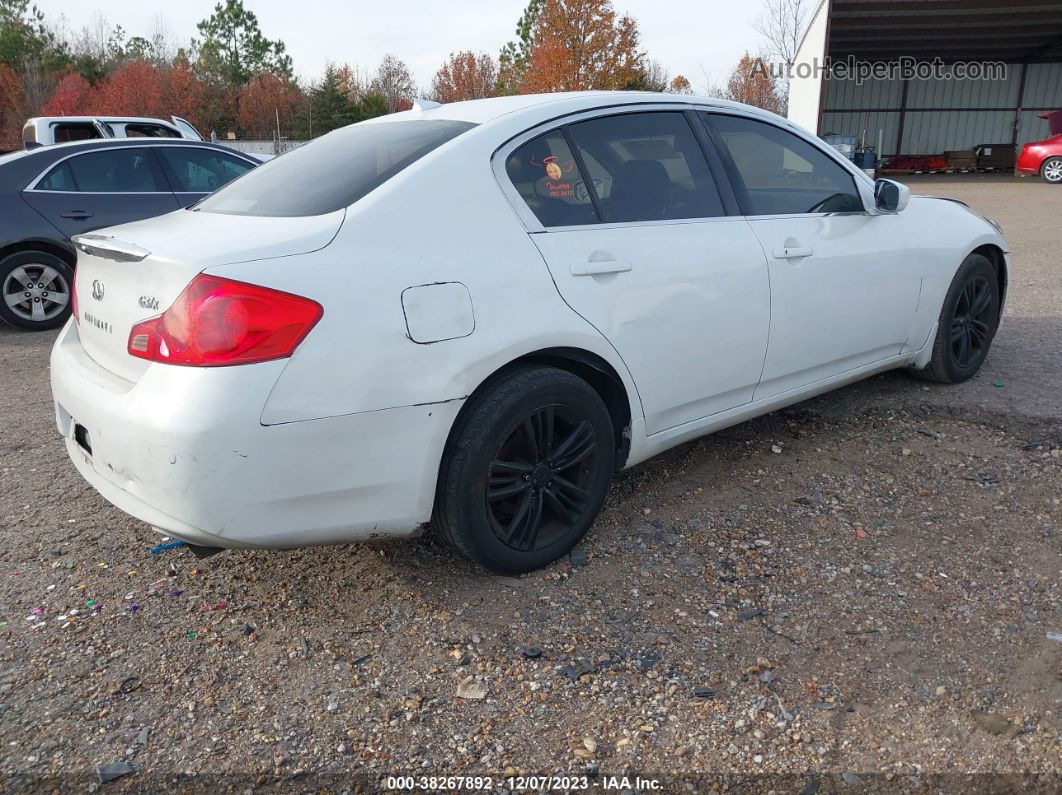 2011 Infiniti G37 X White vin: JN1CV6ARXBM351382