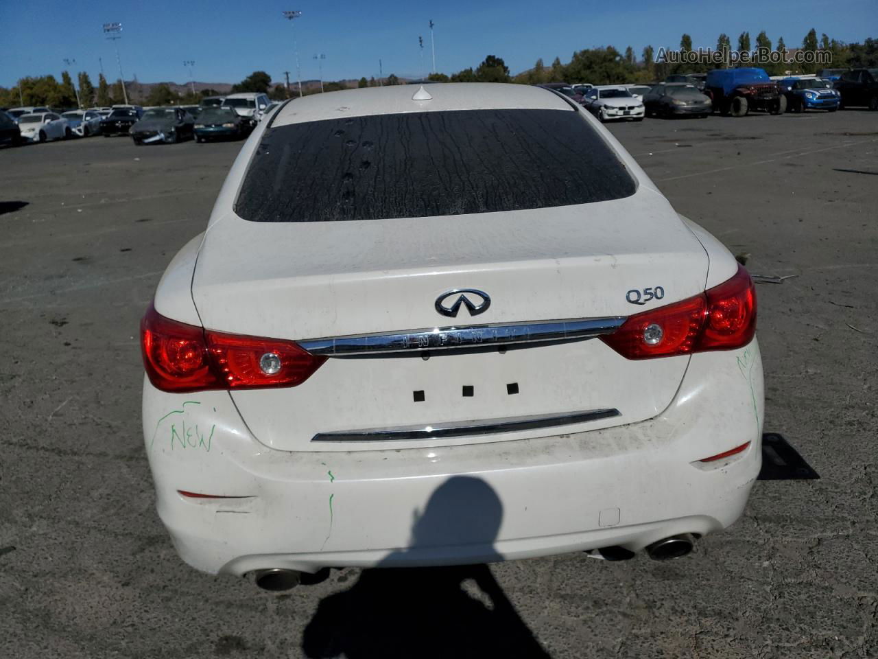 2016 Infiniti Q50 Base White vin: JN1CV7AP0GM200045