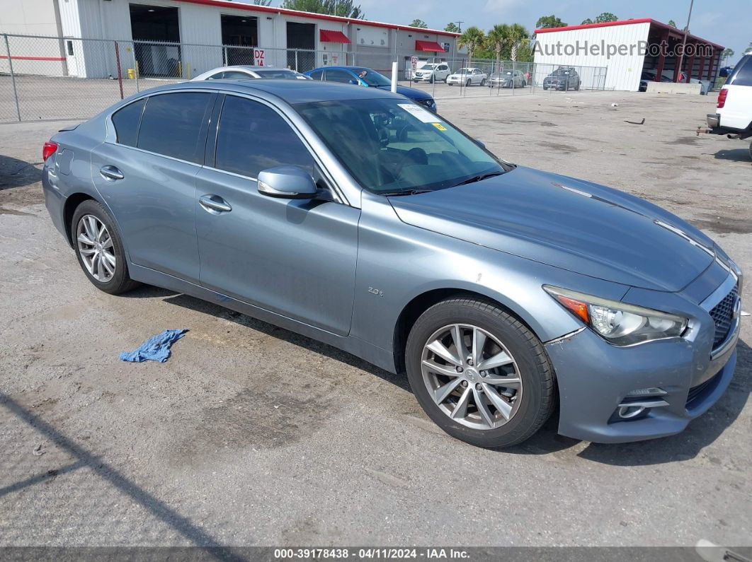 2016 Infiniti Q50 2.0t Base/2.0t Premium Синий vin: JN1CV7AP0GM200322