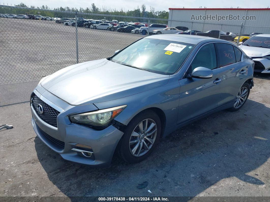 2016 Infiniti Q50 2.0t Base/2.0t Premium Синий vin: JN1CV7AP0GM200322