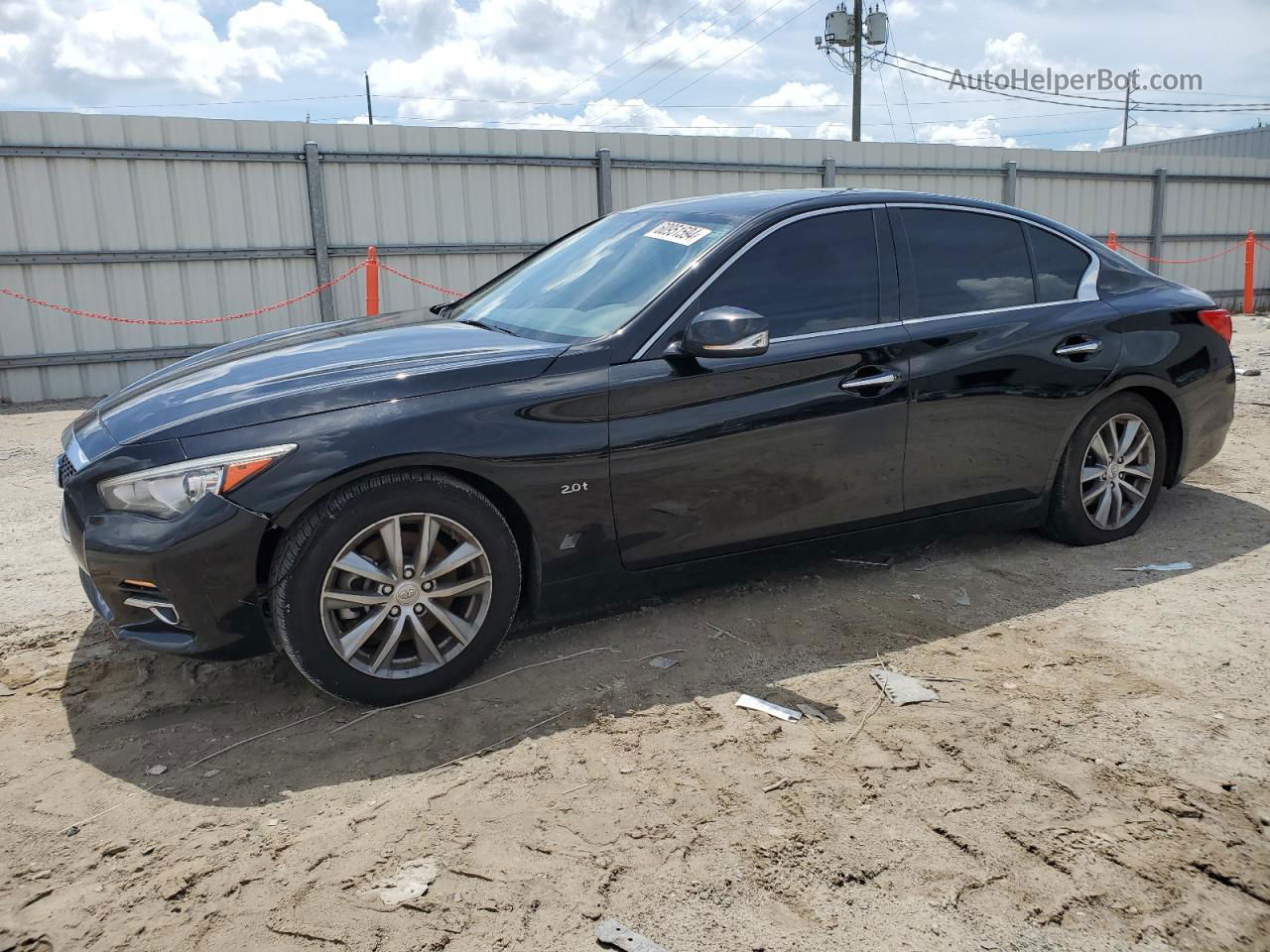 2016 Infiniti Q50 Base Black vin: JN1CV7AP0GM201146