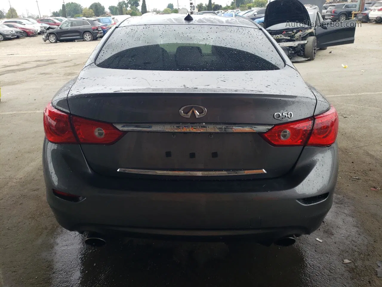 2016 Infiniti Q50 Base Gray vin: JN1CV7AP0GM202202