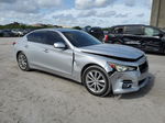 2016 Infiniti Q50 Base Silver vin: JN1CV7AP0GM203107