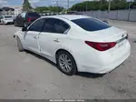 2018 Infiniti Q50 2.0t Pure White vin: JN1CV7AP0JM240858