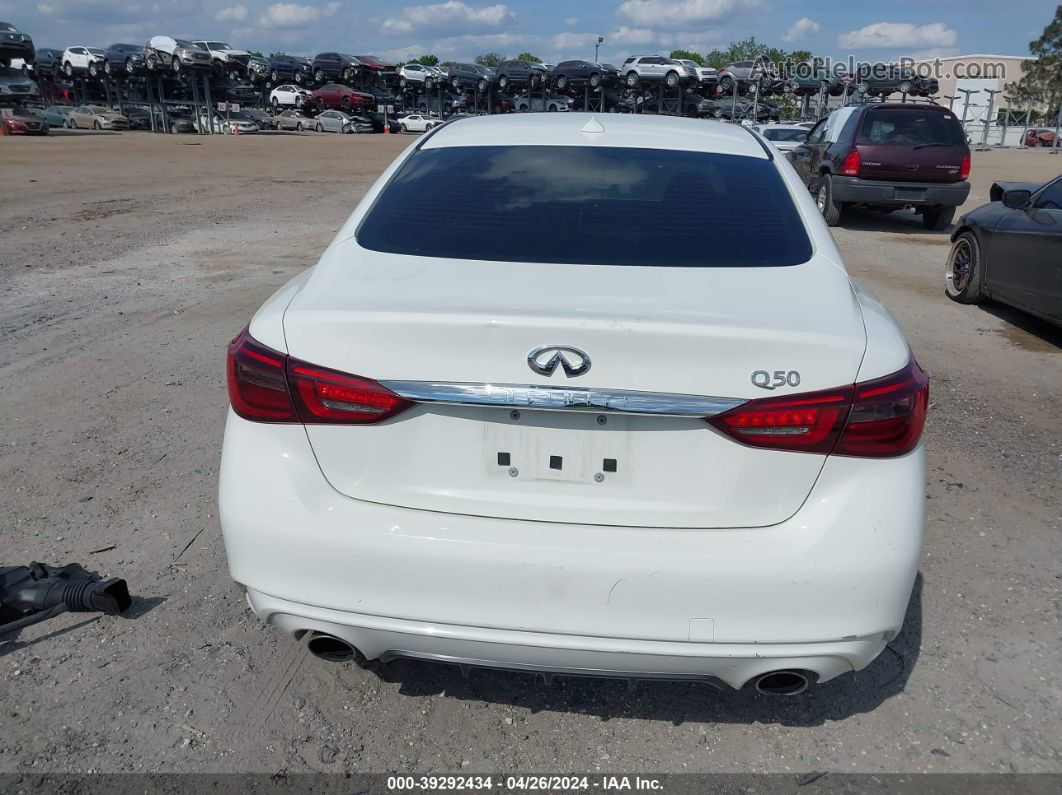 2018 Infiniti Q50 2.0t Pure White vin: JN1CV7AP0JM240858