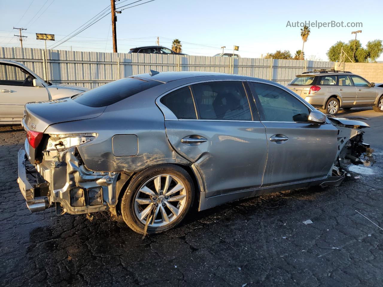 2016 Infiniti Q50 Base Gray vin: JN1CV7AP1GM201513