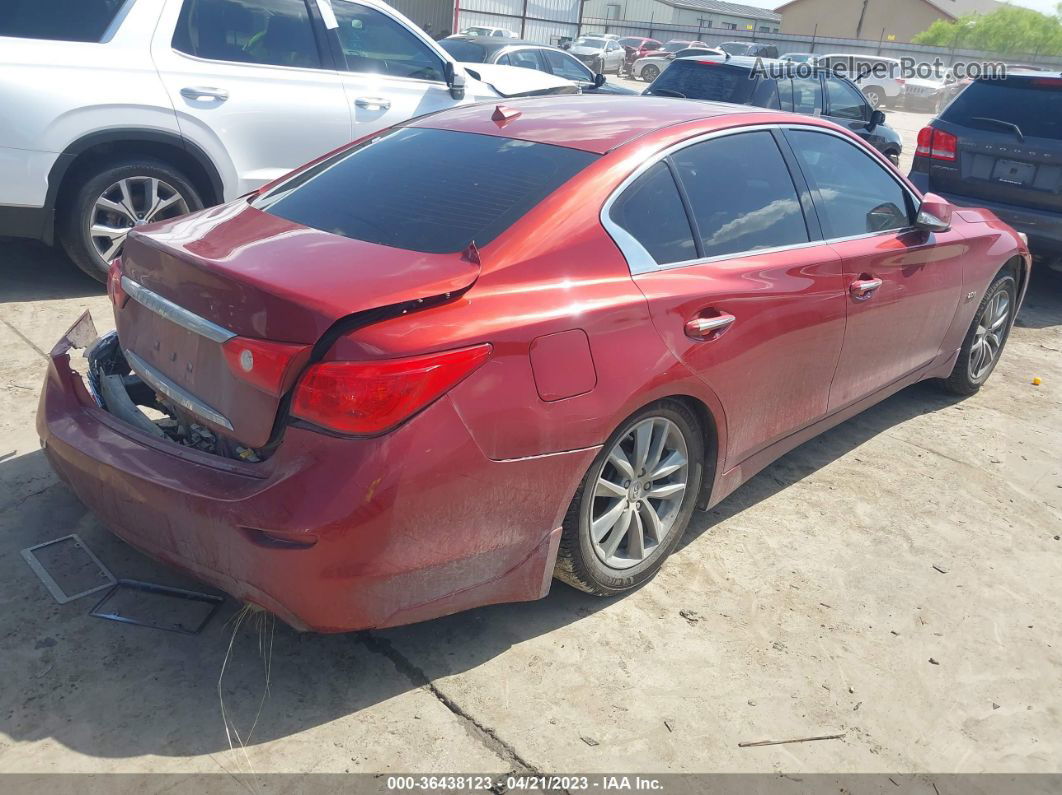 2016 Infiniti Q50 2.0t Premium Red vin: JN1CV7AP1GM202354