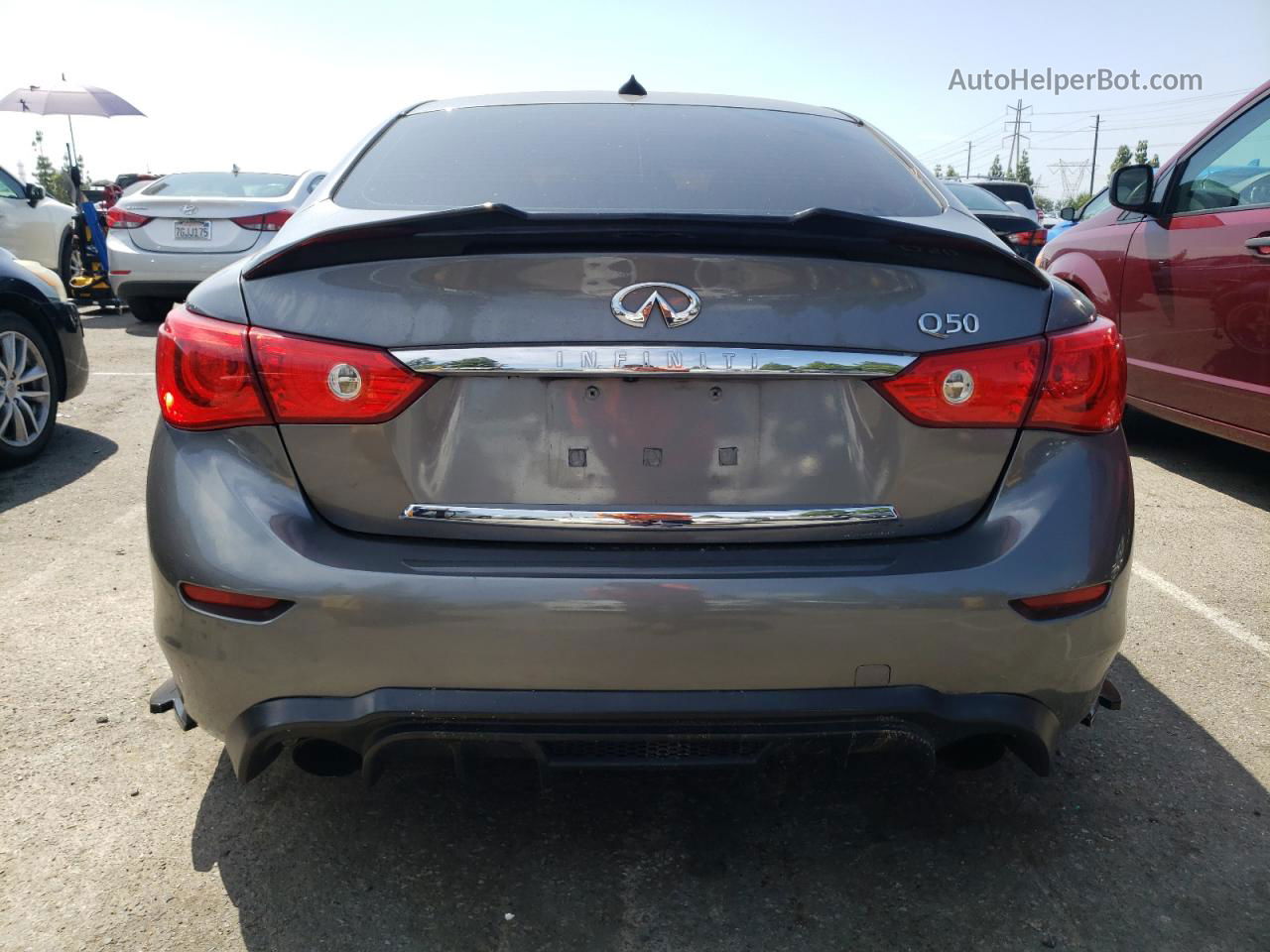 2016 Infiniti Q50 Base Gray vin: JN1CV7AP1GM203312