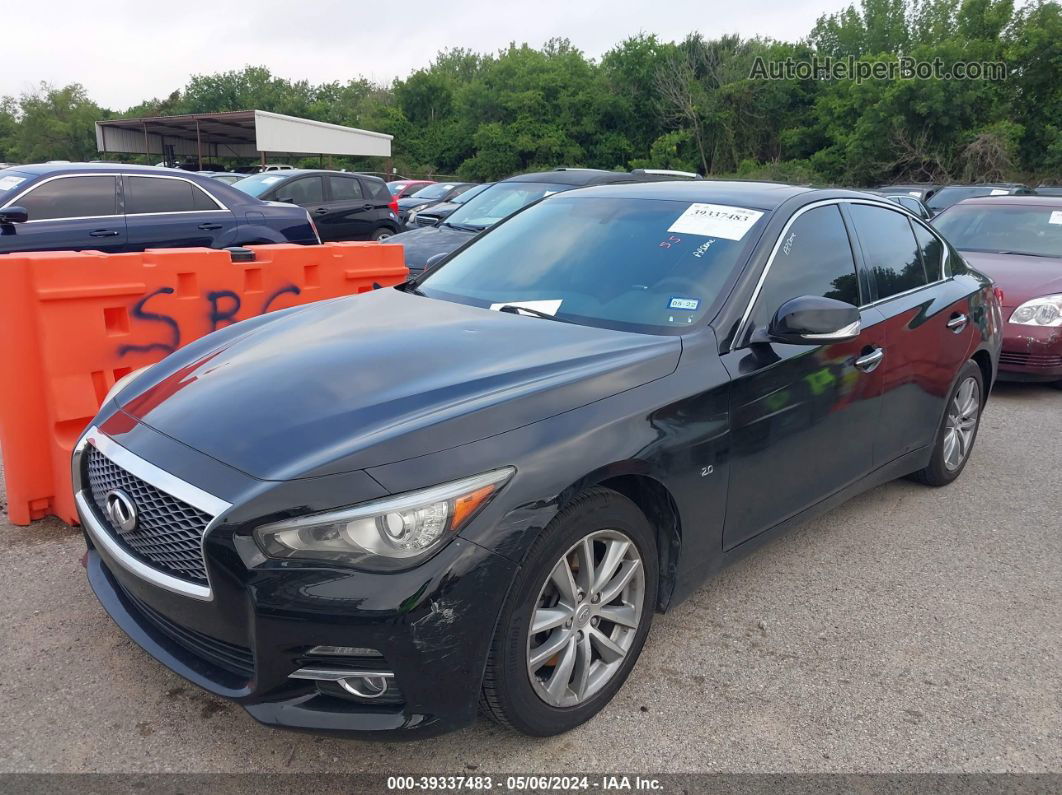 2016 Infiniti Q50 2.0t Base/2.0t Premium Black vin: JN1CV7AP2GM200614