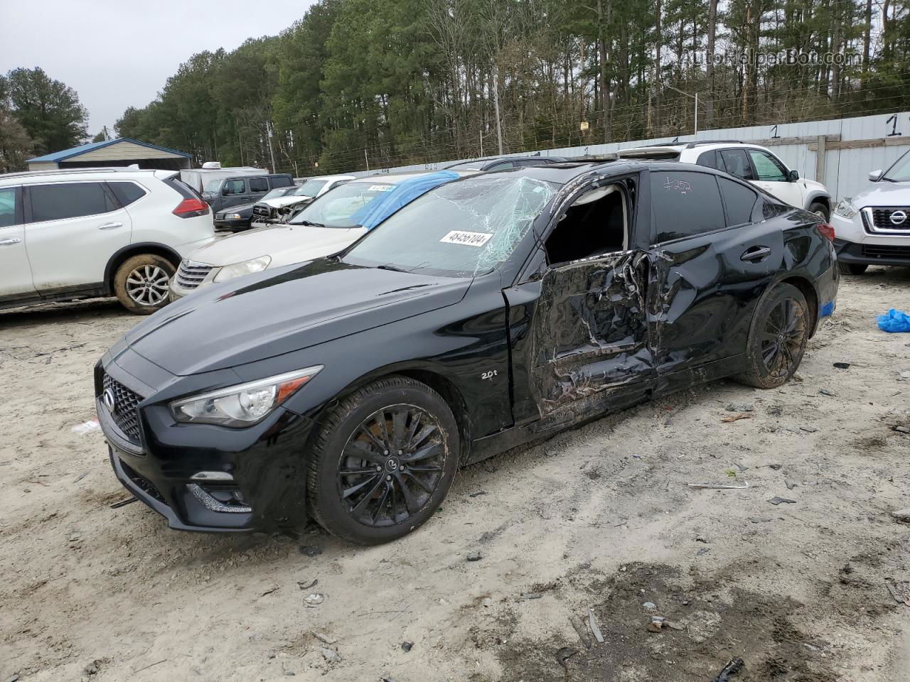 2018 Infiniti Q50 Pure Черный vin: JN1CV7AP2JM241168