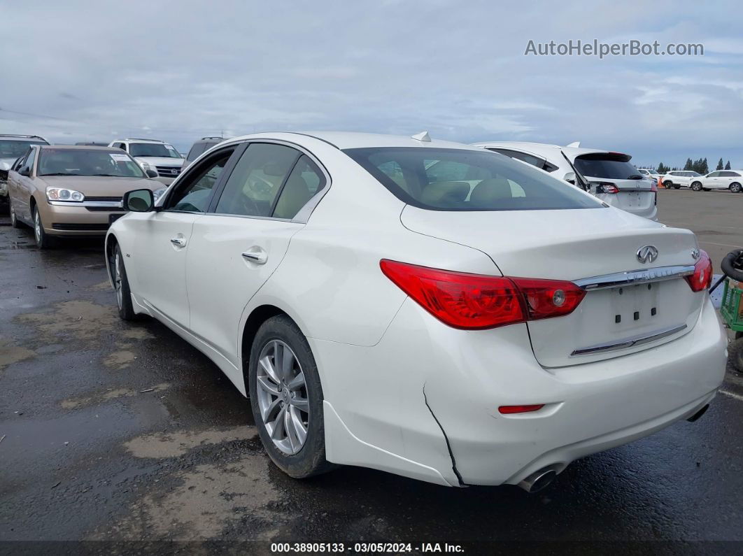 2016 Infiniti Q50 2.0t Premium White vin: JN1CV7AP3GM202789