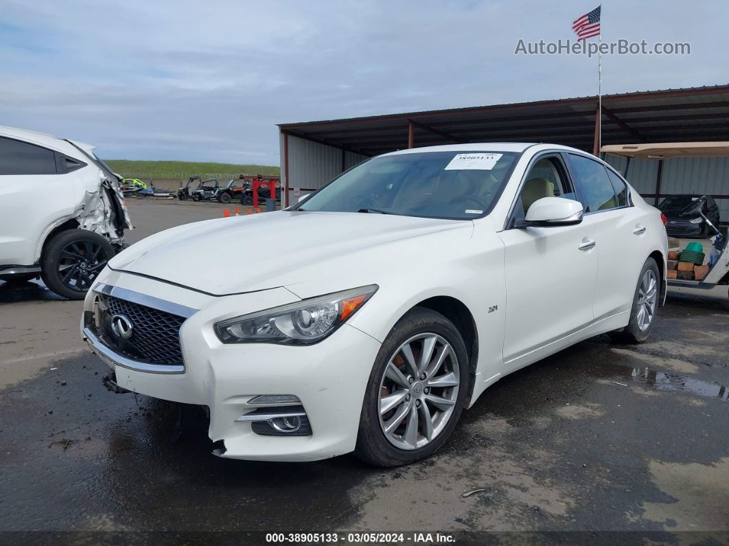 2016 Infiniti Q50 2.0t Premium White vin: JN1CV7AP3GM202789