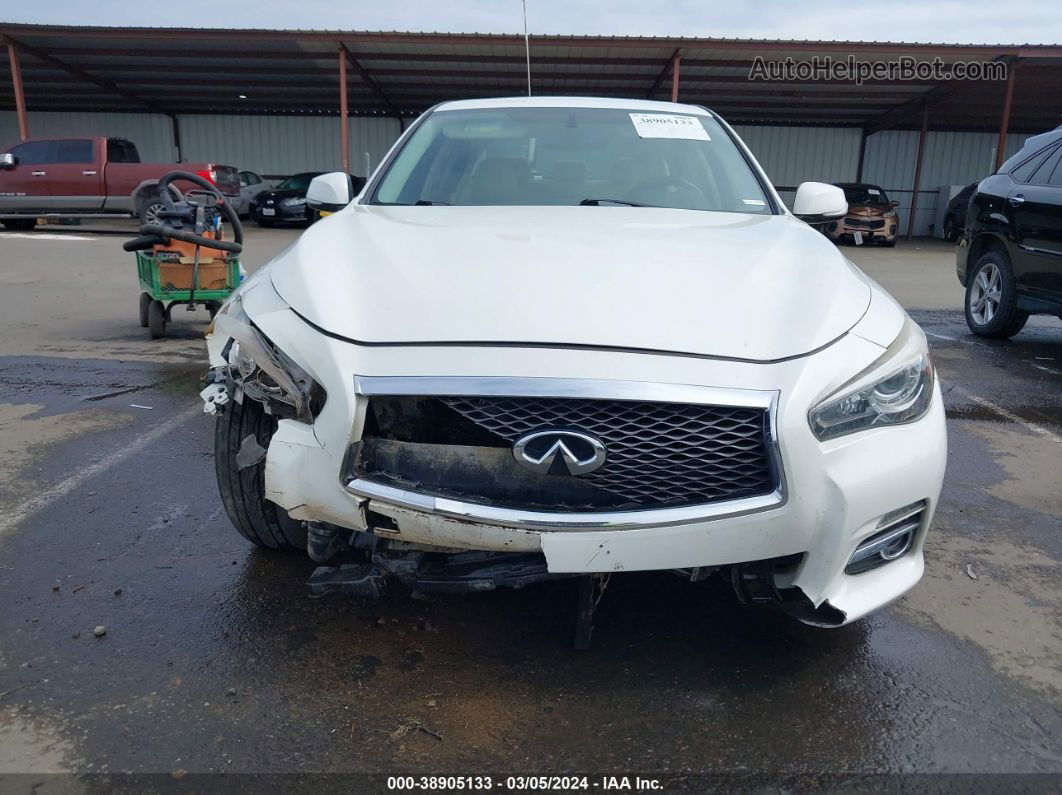 2016 Infiniti Q50 2.0t Premium White vin: JN1CV7AP3GM202789