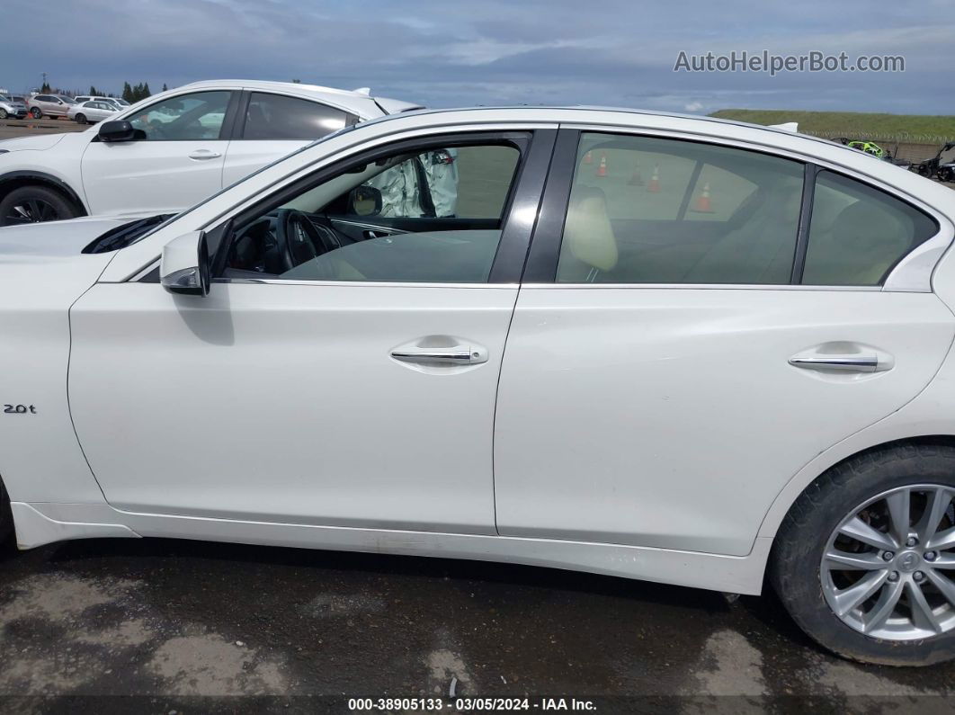 2016 Infiniti Q50 2.0t Premium White vin: JN1CV7AP3GM202789