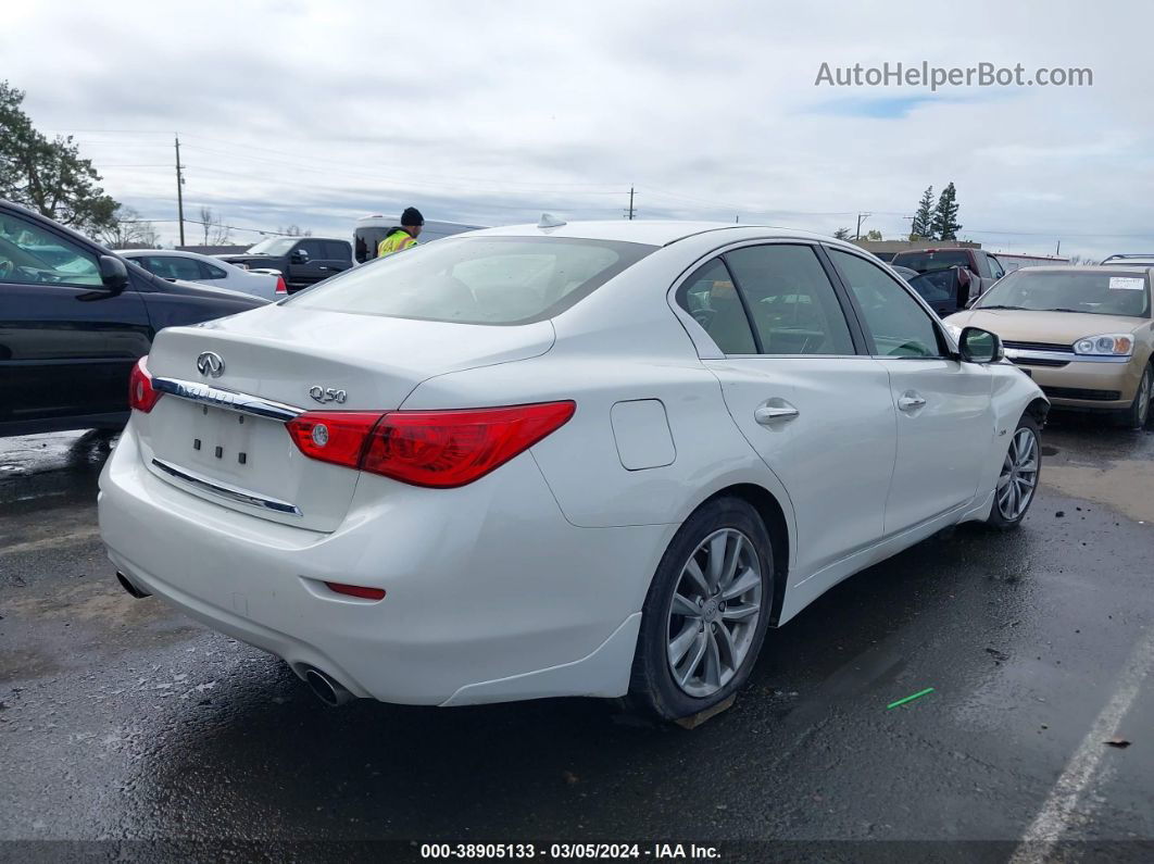 2016 Infiniti Q50 2.0t Premium White vin: JN1CV7AP3GM202789