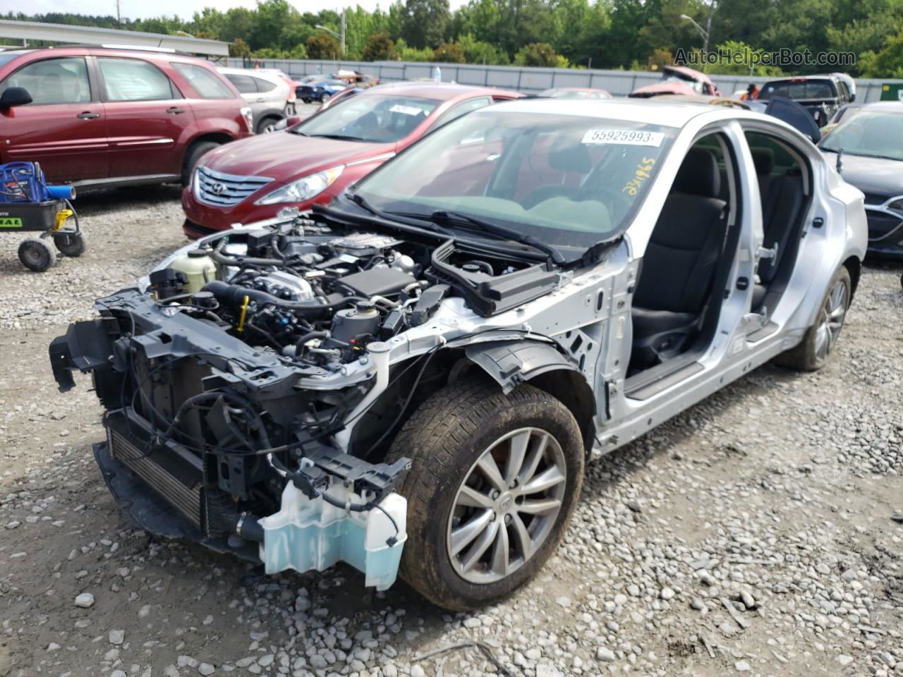 2016 Infiniti Q50 Base Silver vin: JN1CV7AP4GM201957