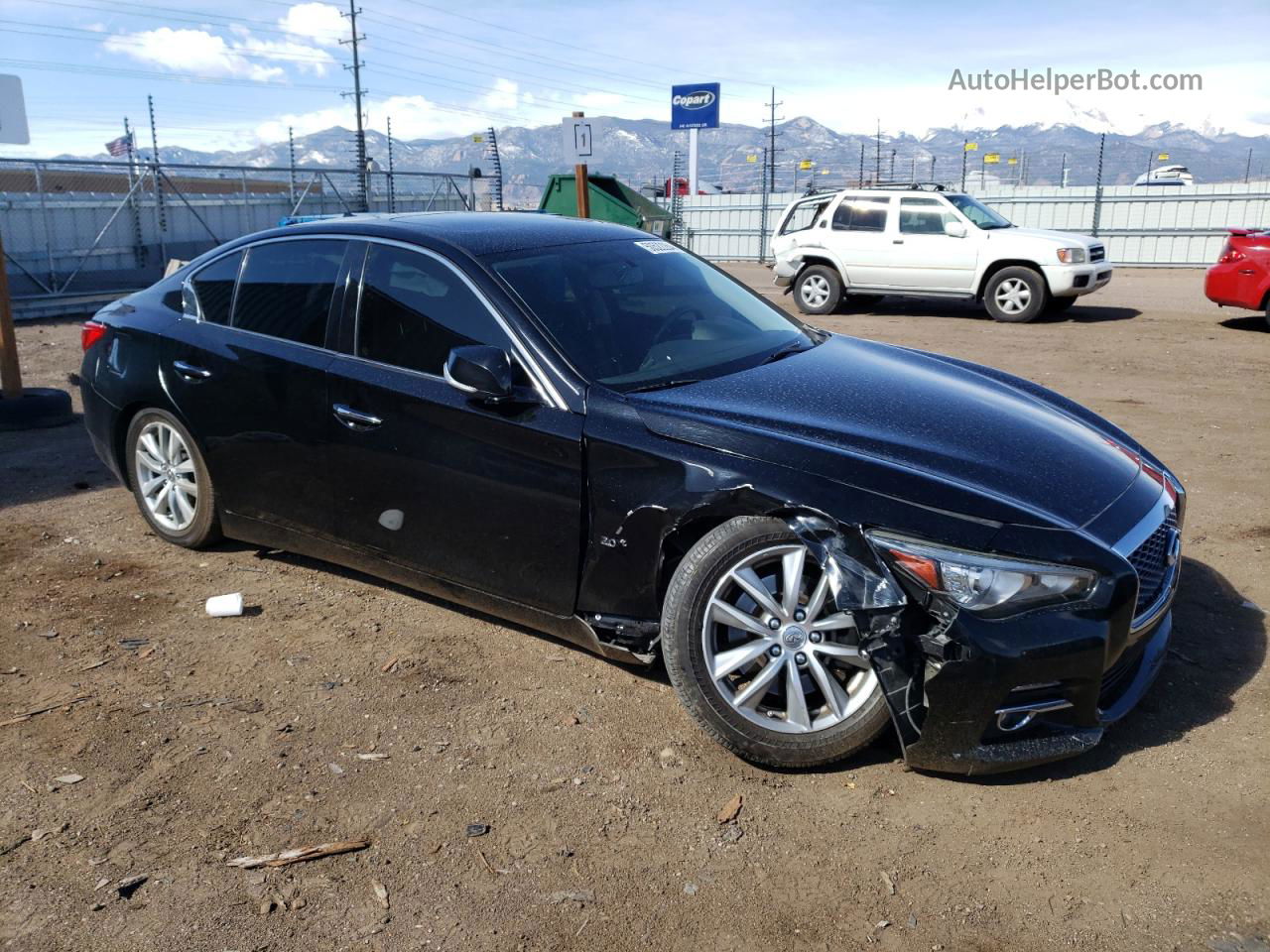 2016 Infiniti Q50 Base Black vin: JN1CV7AP4GM202557