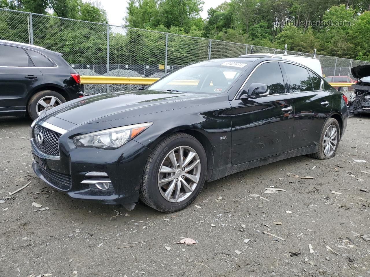 2016 Infiniti Q50 Base Black vin: JN1CV7AP5GM201045