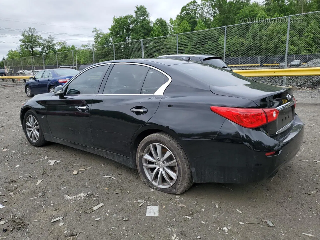 2016 Infiniti Q50 Base Black vin: JN1CV7AP5GM201045