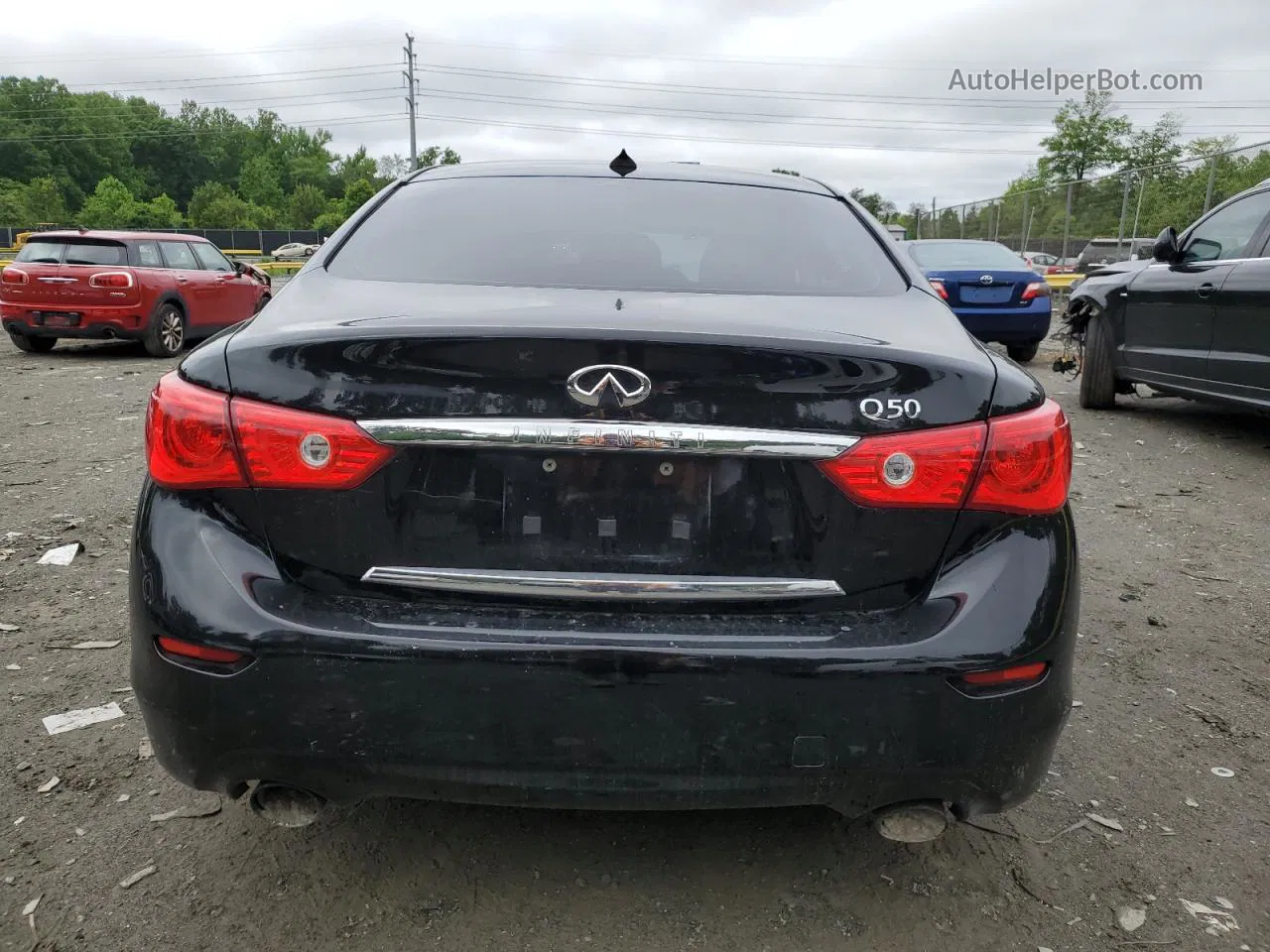 2016 Infiniti Q50 Base Black vin: JN1CV7AP5GM201045