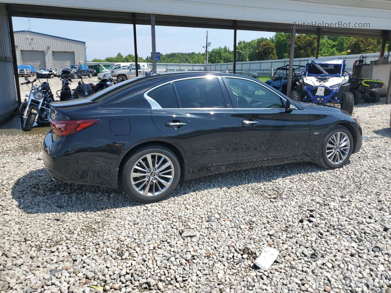 2018 Infiniti Q50 Pure Черный vin: JN1CV7AP5JM240676