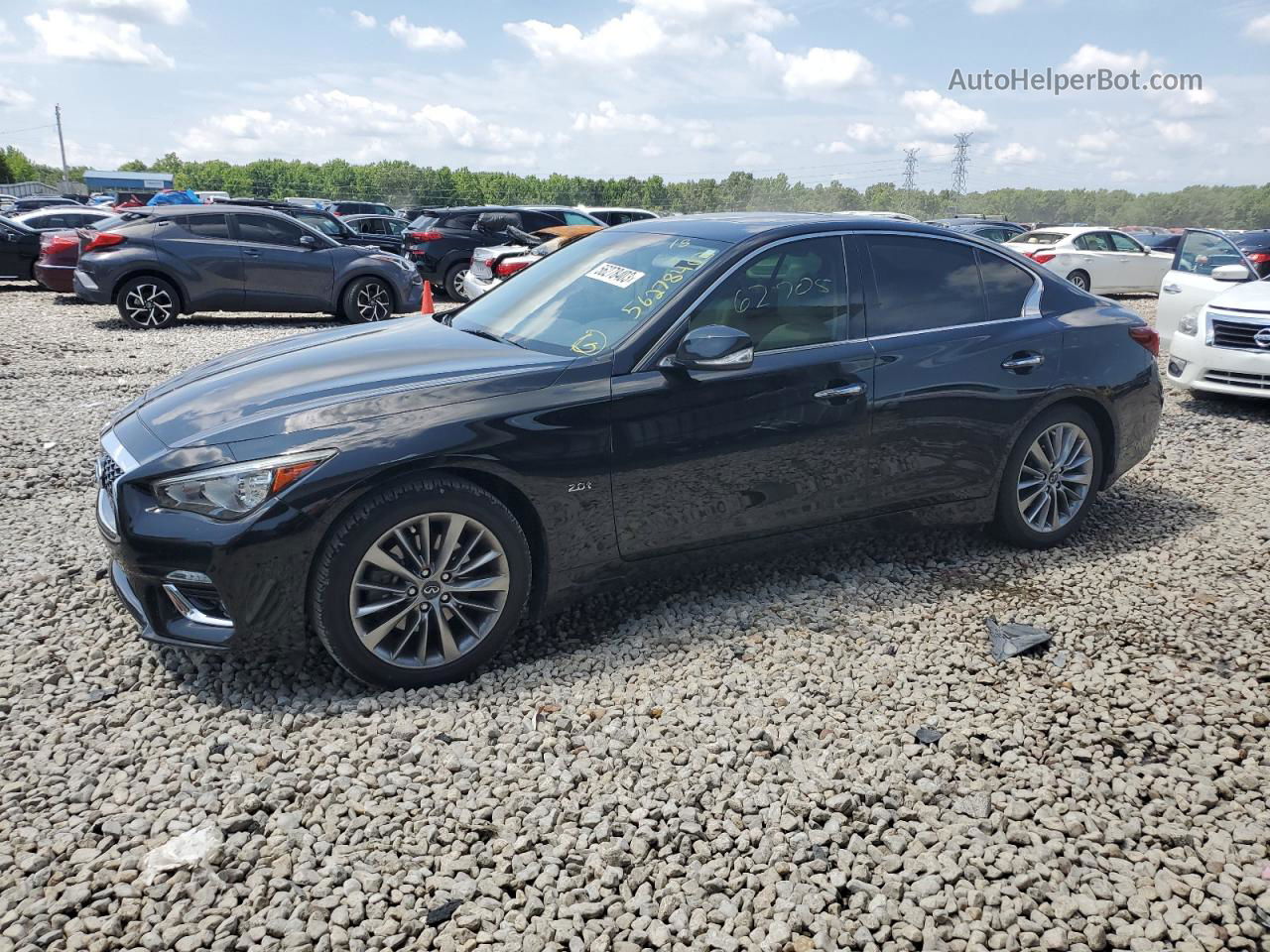 2018 Infiniti Q50 Pure Черный vin: JN1CV7AP5JM240676