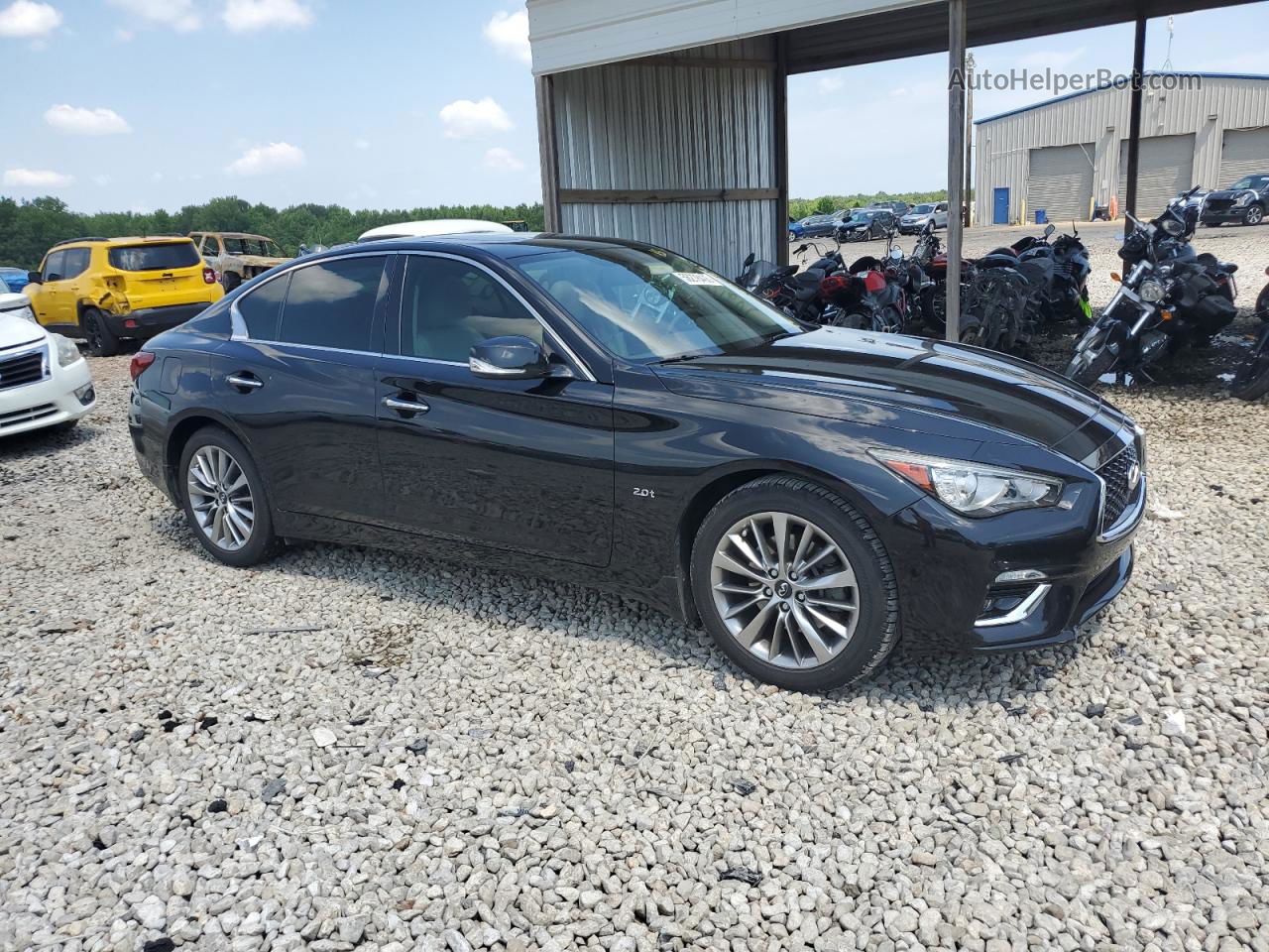 2018 Infiniti Q50 Pure Черный vin: JN1CV7AP5JM240676