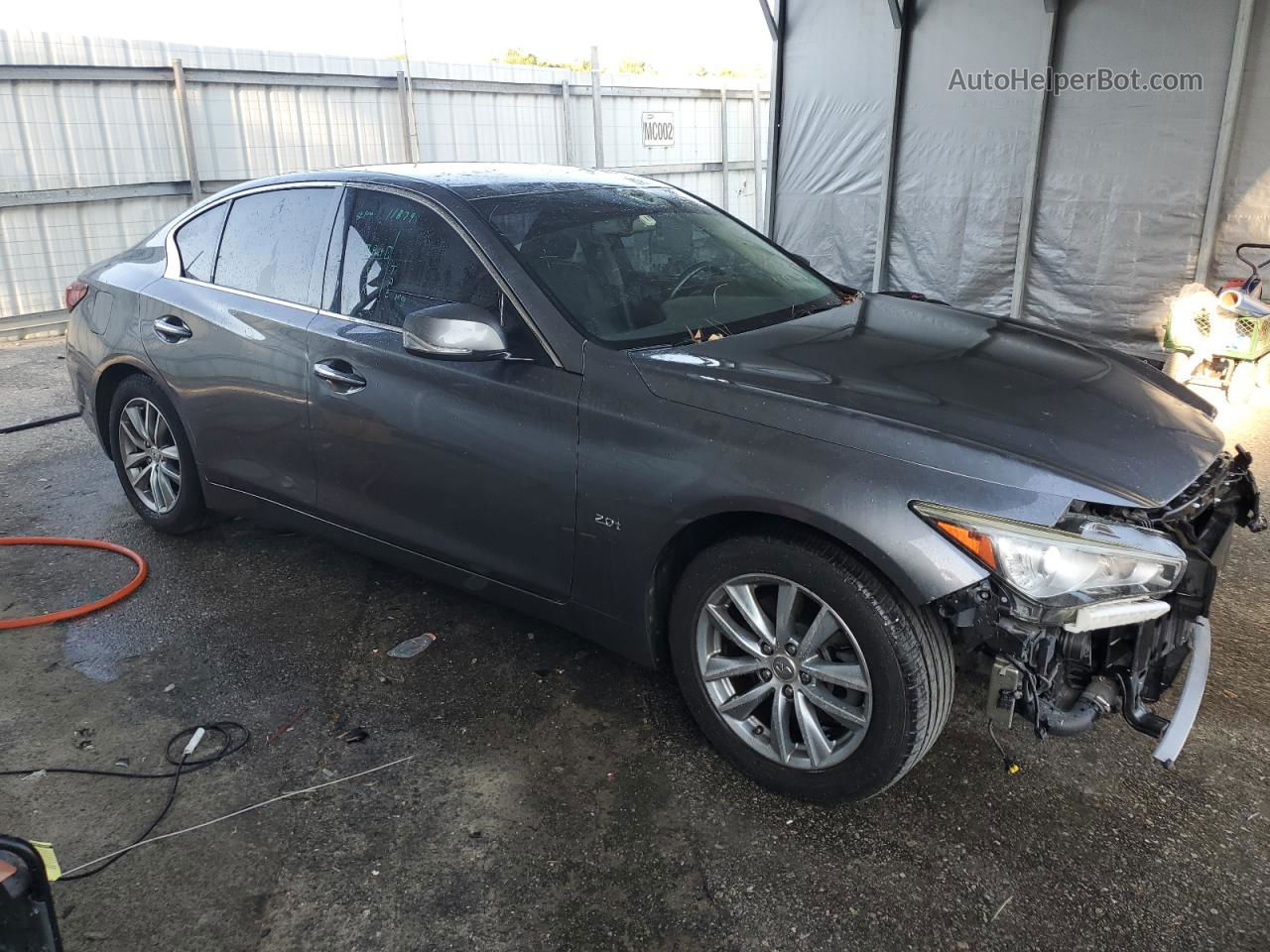 2018 Infiniti Q50 Pure Gray vin: JN1CV7AP5JM240886