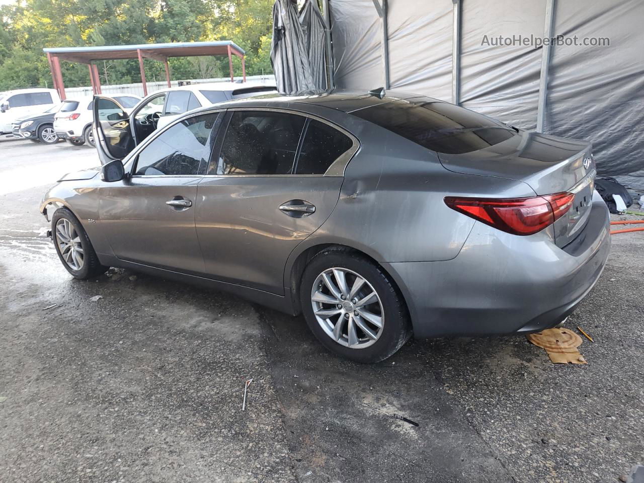 2018 Infiniti Q50 Pure Gray vin: JN1CV7AP5JM240886