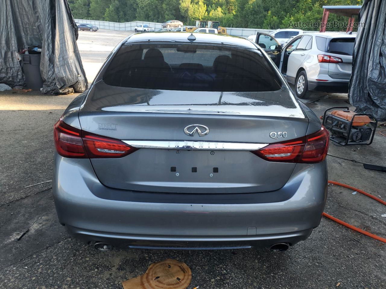 2018 Infiniti Q50 Pure Gray vin: JN1CV7AP5JM240886