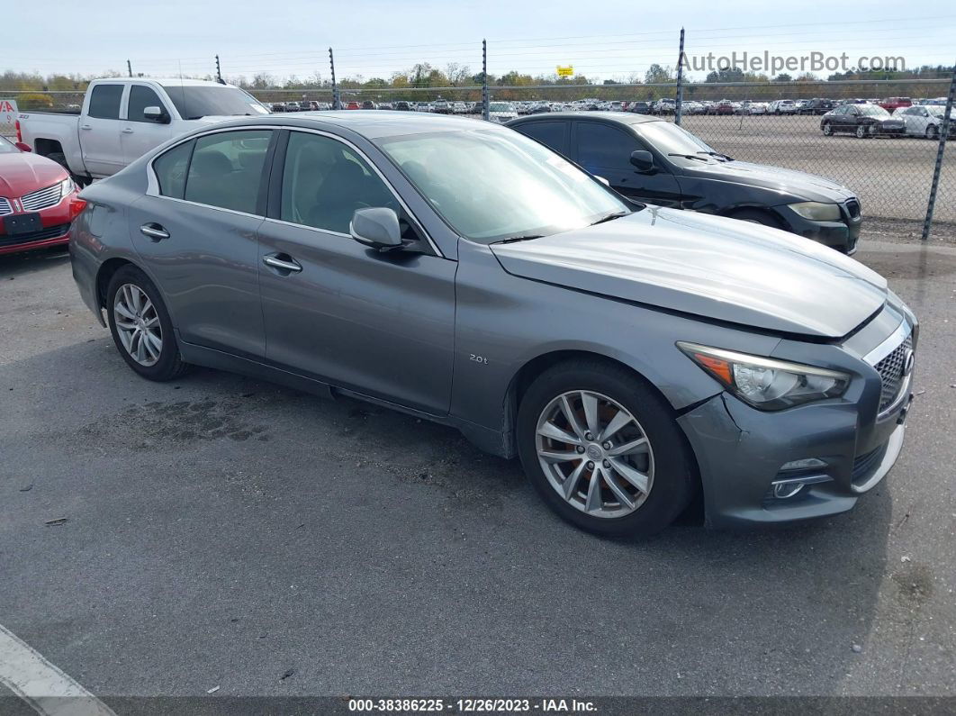 2016 Infiniti Q50 2.0t Base Gray vin: JN1CV7AP6GM200826