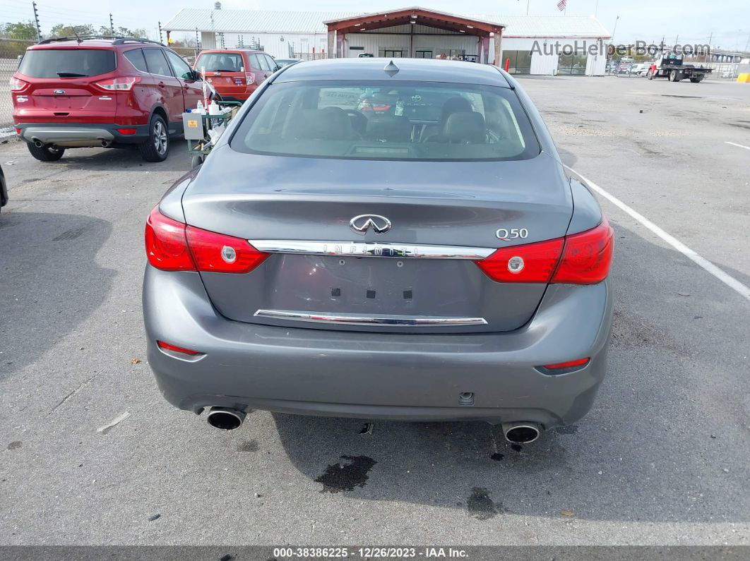 2016 Infiniti Q50 2.0t Base Gray vin: JN1CV7AP6GM200826